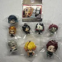 鬼滅の刃　ちょこのっこフィギュア 缶バッジ　セット　猗窩座