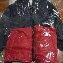 ネイビー/レッド キッズフード付きジャケット　100cm BREEZE