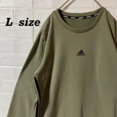 アディダス　センターロゴスウェット　カーキ