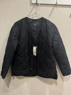 ユニクロ　パフテックノーカラージャケット　ブラック　L