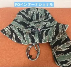 エフオーキッズ 夏帽子 迷彩柄 日よけガード付き