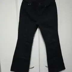 GU ミドルライズフレアジーンズ XXL ブラック