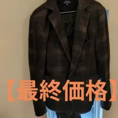 【最終価格】Beno ダークグレー チェック柄 ビジネススーツ