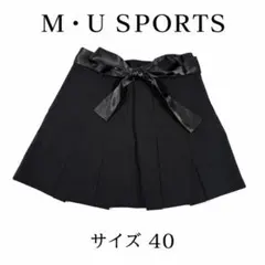 M・U SPORTS ゴルフスカート 黒 プリーツ 40【新品タグ付】のサムネイル