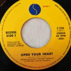madonna　マドンナ　オープン・ユア・ハート　EP　レコード