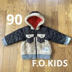 F.O.KIDSフード付き中綿アウター90ジャンパーエフオーキッズ男の子