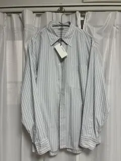 極美品　AURALEE オーラリー　 ストライプ　コットンシャツ
