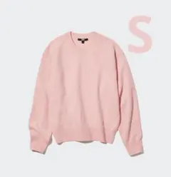 UNIQLO ユニクロ　プレミアムラムクルーネックセーター　ピンク　S