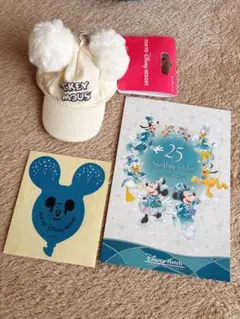 東京ディズニーリゾート グッズ 3点セット ミッキー帽子キーチェーン 25周年