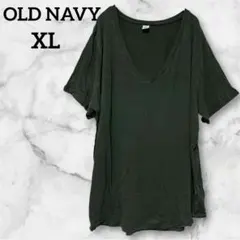良品✨オールドネイビー　 【XL】　Tシャツ Vネック　オリーブグリーン 半袖