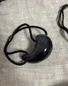 コレットマルーフ　まが玉　ヘアゴム　ブラック