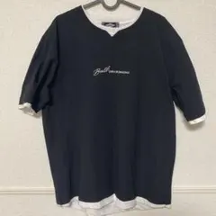 重ね着風　レイヤード Tシャツ