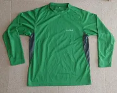 モンベル 長袖Tシャツ 緑　Lサイズ
