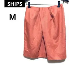 シップス　SHIPS タックスカート　ひざ丈スカート　Mサイズ　日本製のサムネイル