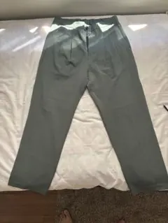 ライトグリーン スラックス ウエストゴム