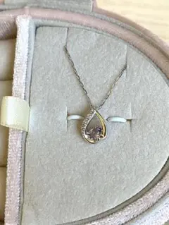 4°C K10WG ネックレス サクラコレクション2020 アメジスト ダイヤ