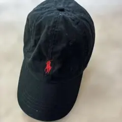 POLO 黒 ベースボールキャップ