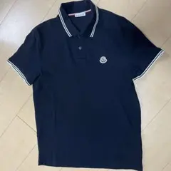 MONCLER リンガー 半袖 ポロシャツ BLACK Mサイズ - メルカリ