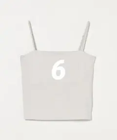 【美品】6(ROKU) コットンテンジク ベアトップキャミソール オフホワイトのサムネイル