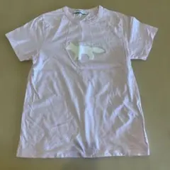 メゾンキツネ　MAISON KITSUNÉ Tシャツ ロゴ入り　Sサイズ　ピンクのサムネイル
