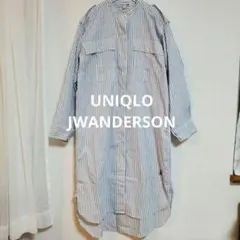 ユニクロ×JW ANDERSON ストライプシャツワンピース S （ゆったり）