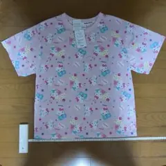 サンリオ　キティkitty総柄 半袖 Tシャツ レディース Mサイズのサムネイル