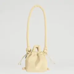 新品タグ付き AURALEE × AETA 巾着ショルダーバッグ クリーム色 - メルカリ