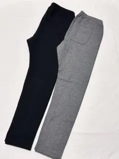 ユニクロレギンスパンツ 2枚セット ブラック グレー