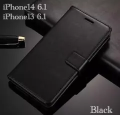 iPhone14 6.1 iPhone 13 6.1 手帳型ケース レザー