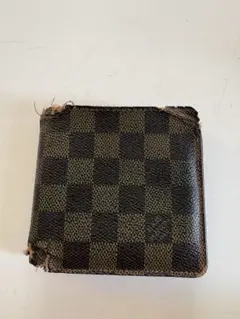 【訳あり／ジャンク】ルイヴィトン ダミエ 二つ折り財布
