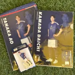 サッカー　一番くじ　鎌田大地　田中碧　谷口彰悟　ファイル　アクリルスタンドのサムネイル