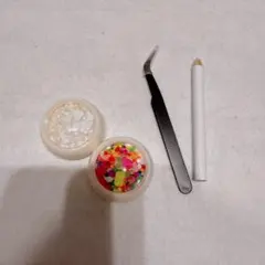 ネイル デコパーツ ネイル装飾 スパンコール カラフルラウンド 薄型