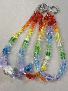 カラフルガラスビーズ ストラップ（全3種）