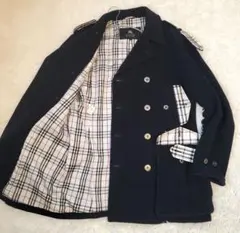 ⭐美品⭐BURBERRY BLACK LABEL ノバチェック Pコート