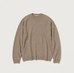 21AW ベビーカシミヤ ニット ブラウン オーラリー　1 AURALEE 21AW ベビーカシミヤ ニット ポロ ブラウン オーラリー