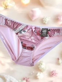 SANE 花柄レースショーツ Mサイズ ピンク