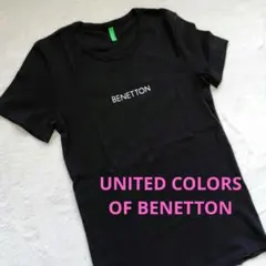 ベネトン BENETTON レディース半袖Tシャツ ブラック サイズM相当