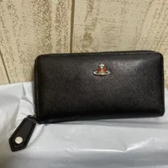 vivienne westwood ディアマンテ ハート 長財布 黒
