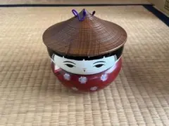 3F 昭和レトロ こけし 小物入れ 木工 伝統工芸品 ヴィンテージ 置物 オブジ 昭和レトロ こけしモチーフ 木製 小物入れ 蓋付き - メルカリ