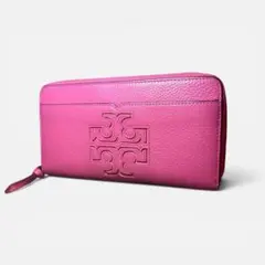 Tory Burch トリーバーチ 長財布 ラウンドジップ ファスナー ピンクのサムネイル