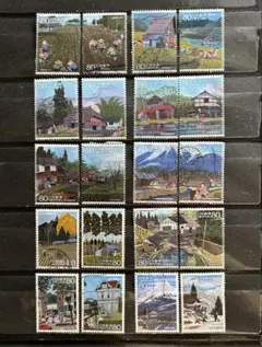 使用済切手　心の風景⑨⑩20枚T06