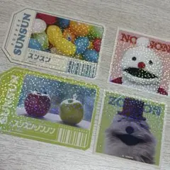 パペットスンスン　キラキラダイカットステッカー