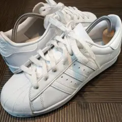 アディダス スーパースター 82 オールホワイト 白 レザー 24センチ