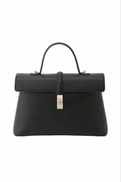 VIS ひねり金具ワンハンドルバッグ 2WAY ブラック