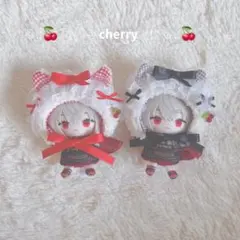 【レッド】にじぱぺっと ぬい服 10cm 被り物 着ぐるみ 帽子 ねこ耳