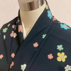 KJ2160 洗える着物 小紋 身丈158cm ポリエステル 化繊