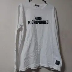 MICROPHONES ロングスリーブTシャツ ホワイト　長袖　ロンt