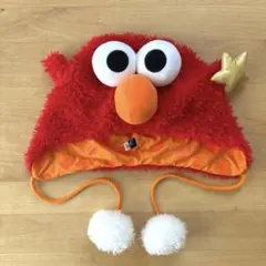 USJ エルモ ファンキャップ ユニバ ポンポン セサミストリート 帽子 星 赤