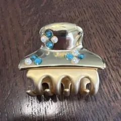 ヘアクリップ べっ甲風 ラインストーン - メルカリ