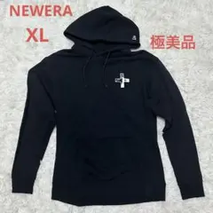 極美品　ニューエラ　フード付きパーカー　スウェット　ブラック　大きいサイズ